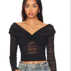 NWT Free People Hold Me Closer Top